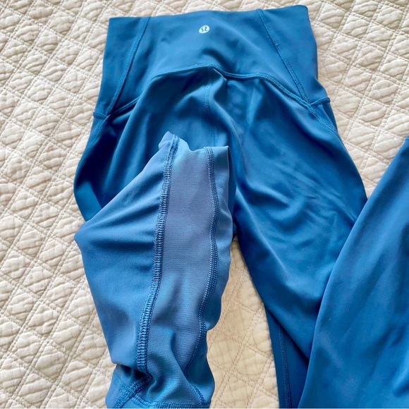 lululemon wunder train high-rise blue legging 25” - Picture 2 of 4